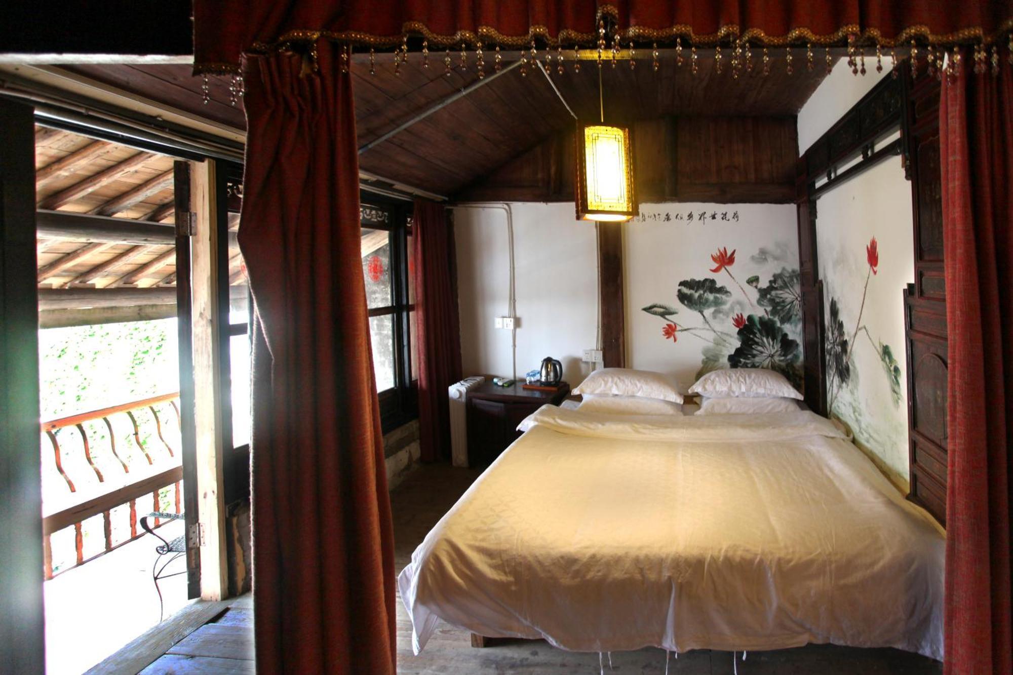 Ferienwohnung Old Street Courtyard Huang Shan Exterior foto